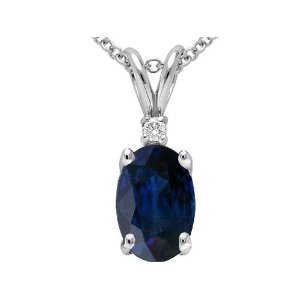 Diamond & Sapphire Pendant