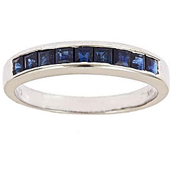 Blue Sapphire Rings White Gold