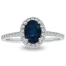 Platinum Channel set Blue Sapphire Eternity Ring