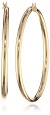 Bonded 14k Gold and Sterling Silver Polished Hoop Earrings