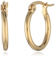 Stainless Steel 18k gold plated hoop earrings