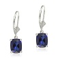 blue sapphire dangle earrings